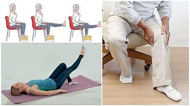 The therapeutic gymnastics with arthritis of the knee joint